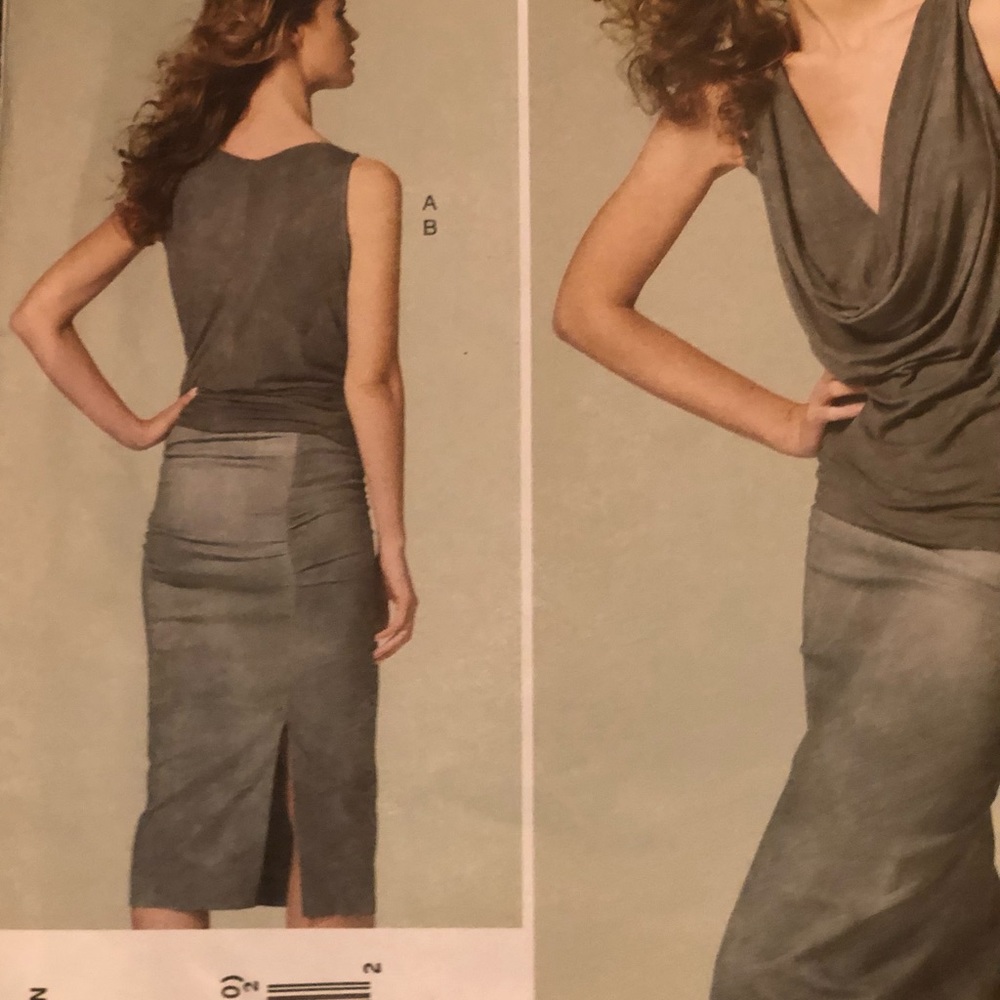 Vogue V1282 Top and Skirt Pattern by Donna Karan By  Size 12-20